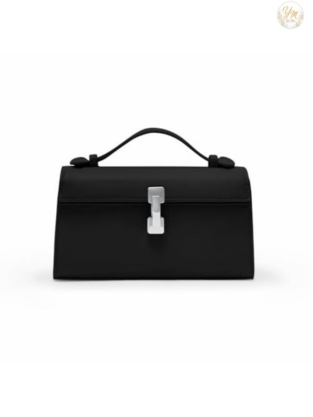 Small Top Handle Vegan Leather Clutch Crossbody Evening Bag